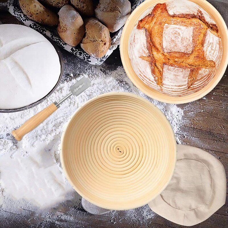 Brood Proofing Mand, Deeg Banneton Proofing Mand Deeg Schraper, Brood Bakken Kit,Proofing Doek Voor Bakingfrenchbread