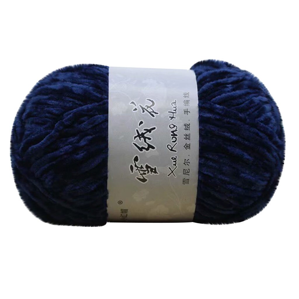 Goud Fluwelen Chenille Medium Dikke Wol Draad Diy Gehaakte Trui Sjaal Lijn Multicolor Draad Handwerk Diy Huishoudelijke Supply