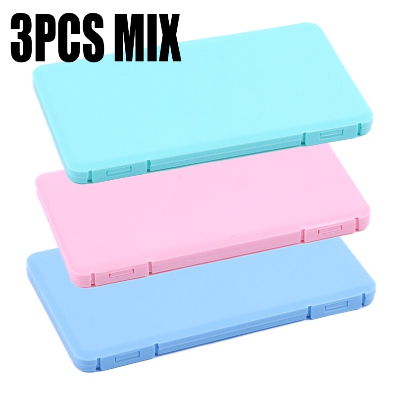 Portable Mask Holder Organizer Mask Storage Box PP Face Masks Container Dustproof Mask Case Save Mask Case Box: 3PC MIX