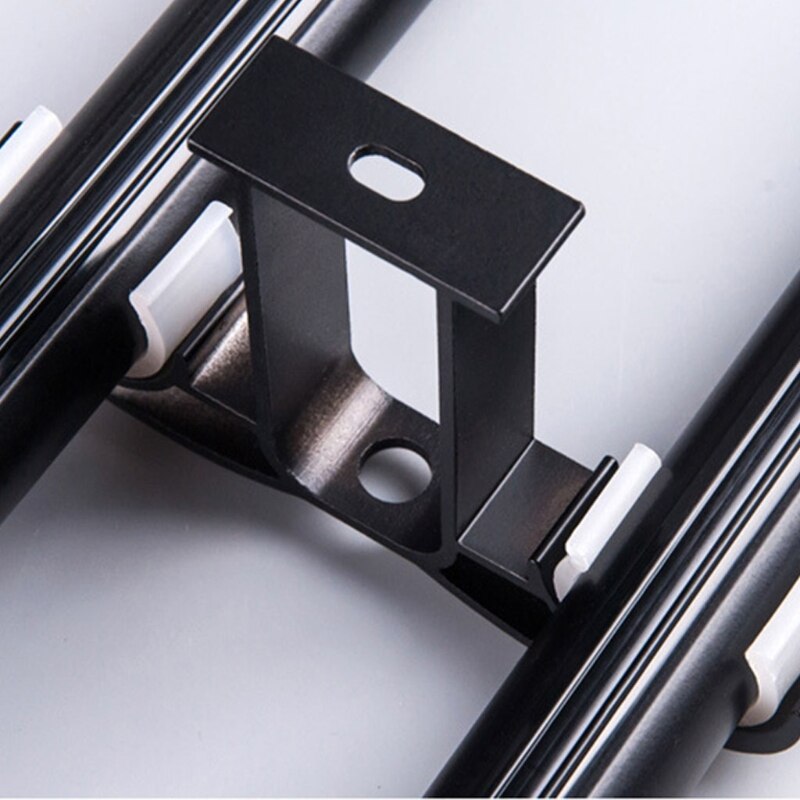 1pc Double Curtain Rod Brackets Window Hardware Holder Home Decor Side Top Mounted Easy To Install