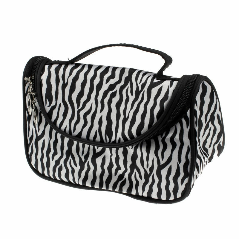 Sac cosmétique grande capacité femmes sacs de Maquillage zèbre impression stockage sacs de voyage organisateur Trousse Maquillage Femme