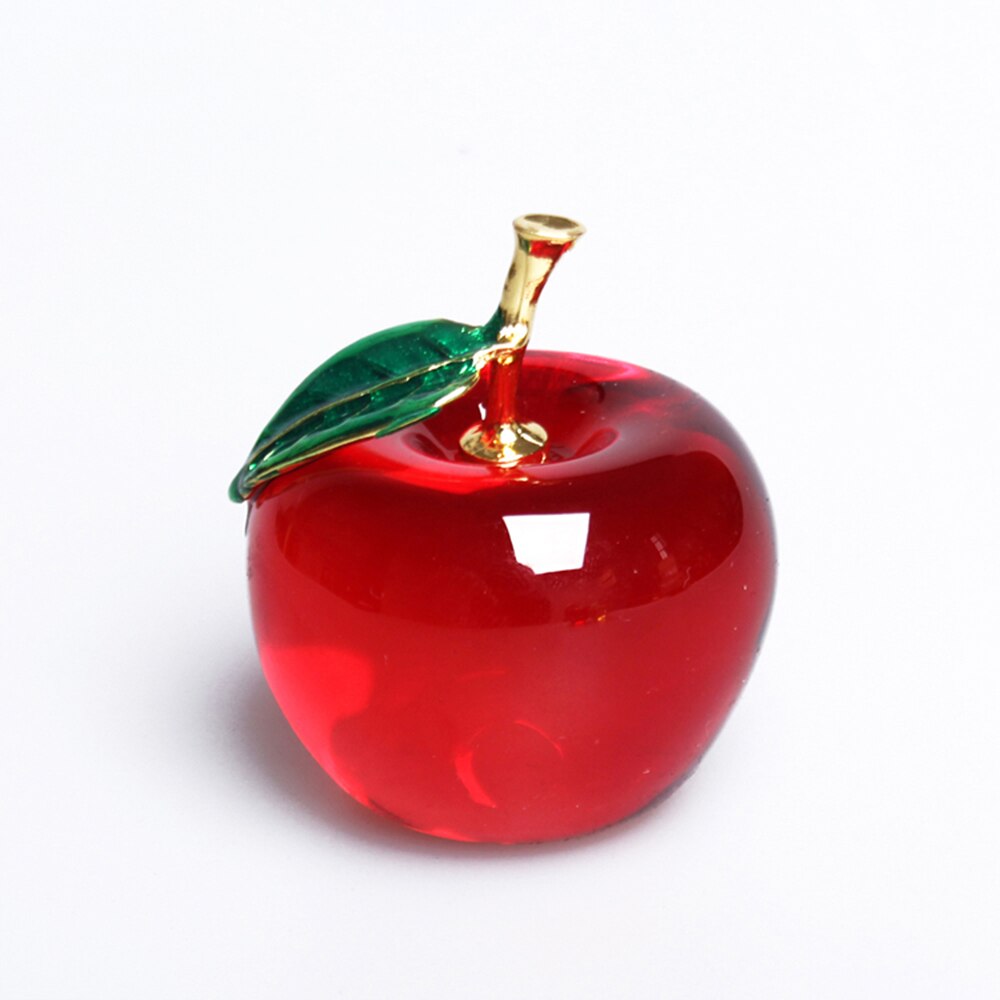 Apple Ornaments Coloured Glaze Decoration Glass Ho... – Vicedeal