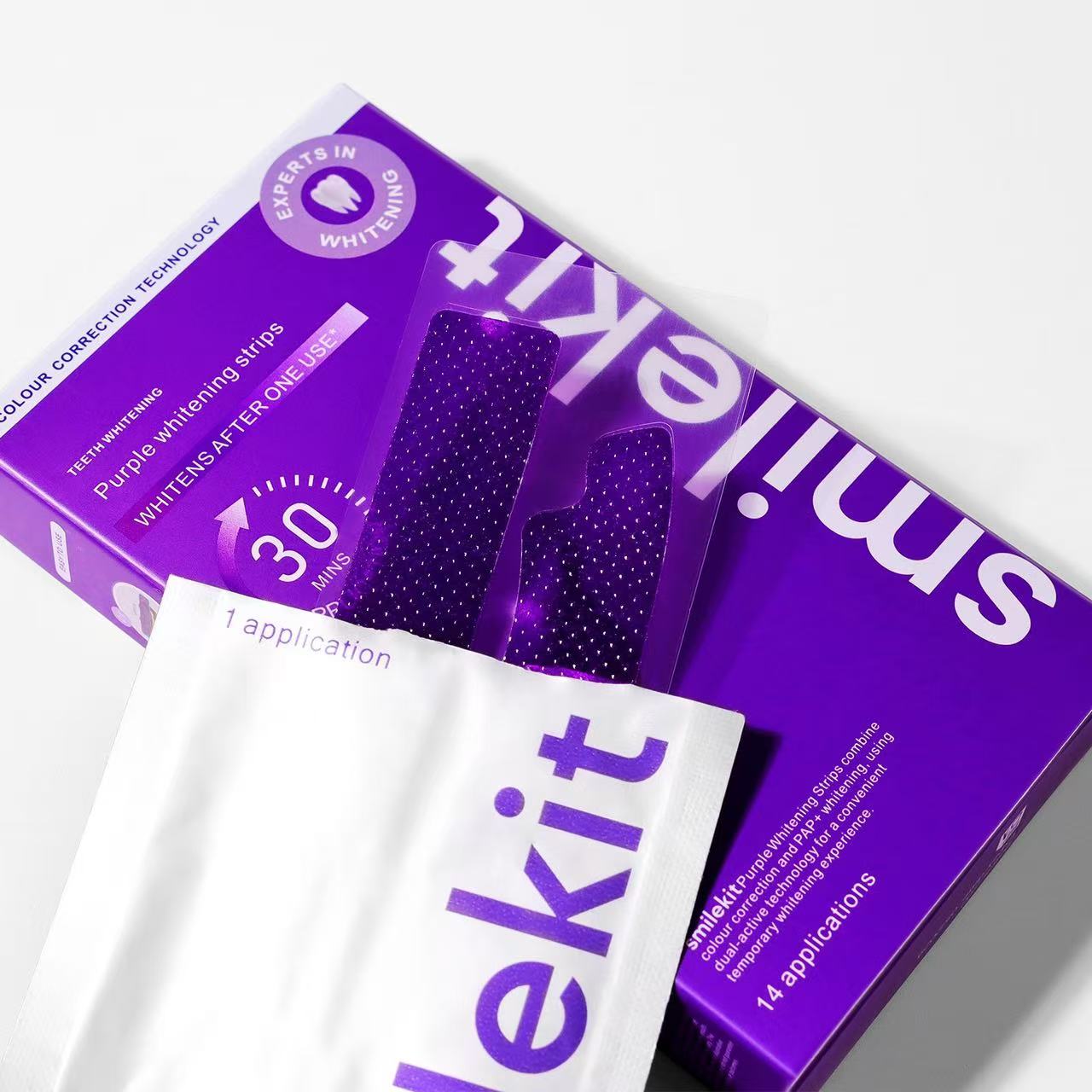 Teeth Whitening Strips Clean Teeth Care Stickers Improving Plaque And Stains Dental Care Strip Smilekit