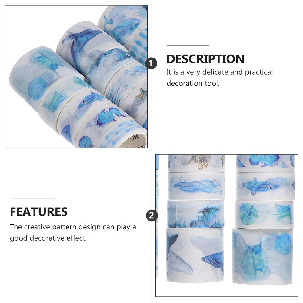 20Pcs Diy Decoratieve Tape Set Dagboek Plakboek Afdrukken Tapes Tapes