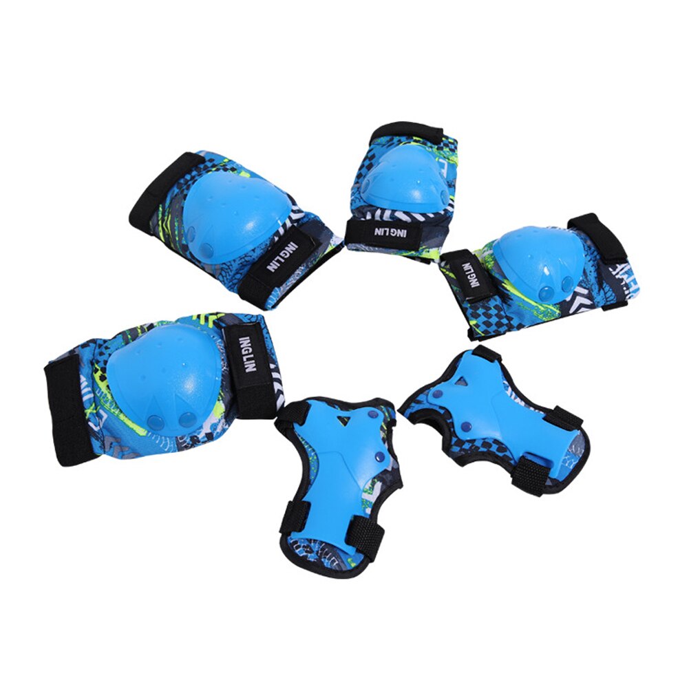 6 unids/set para niños, equipo protector de rodilla para deportes al aire libre, coderas, protectores de muñeca para montar, protección de seguridad para patinaje sobre ruedas