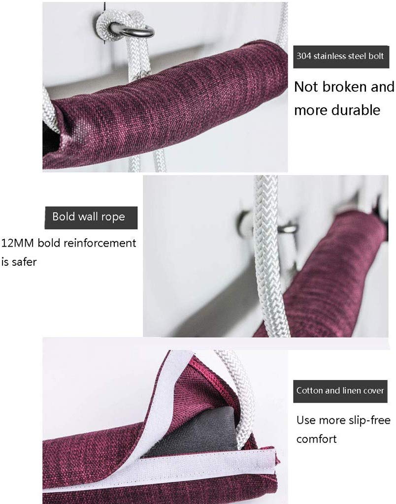 Iyengar-Cuerda de pared para Yoga, cinturón extensible para colgar, eslinga, Kit de montaje en pared, herramienta de inversión antigravedad, accesorio