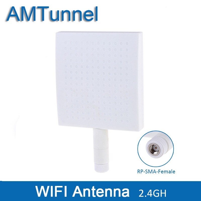 Panneau d&#39;antenne WiFi WLAN 2.4GHz, 2400-2500MHz, antenne externe 12dbi, connecteur femelle pour routeurs