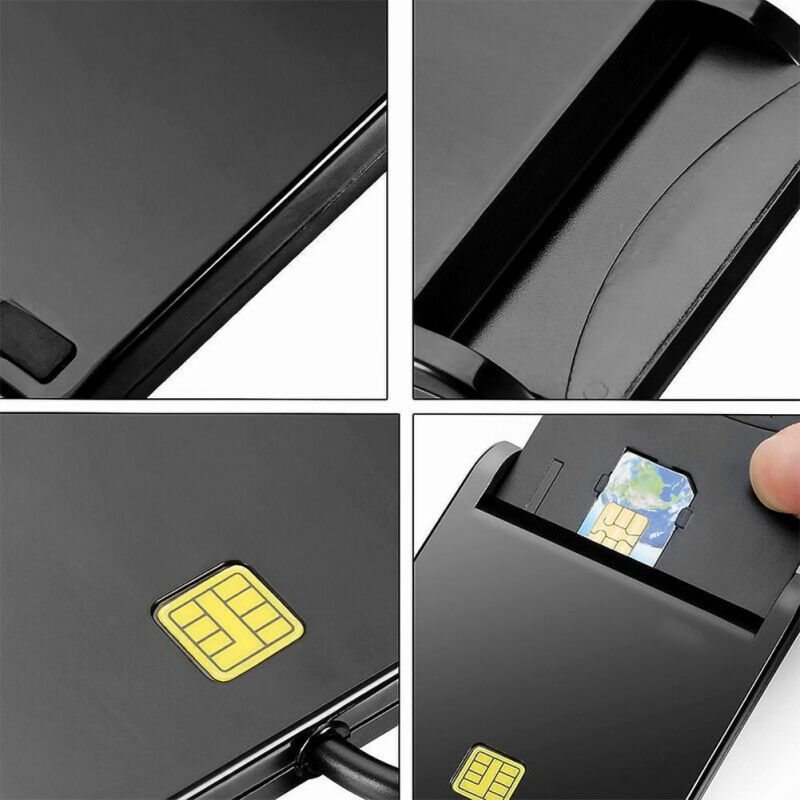 OYEITIMES USB Smart Card Reader For Bank Card IC/ID EMV card Reader for Windows 7 8 10 Linux OS USB-CCID ISO 7816