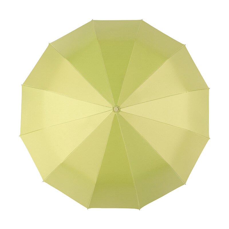 Automatische paraplu pure kleur eenvoudige vinyl zonneparaplu regen of regenparaplu paraplu