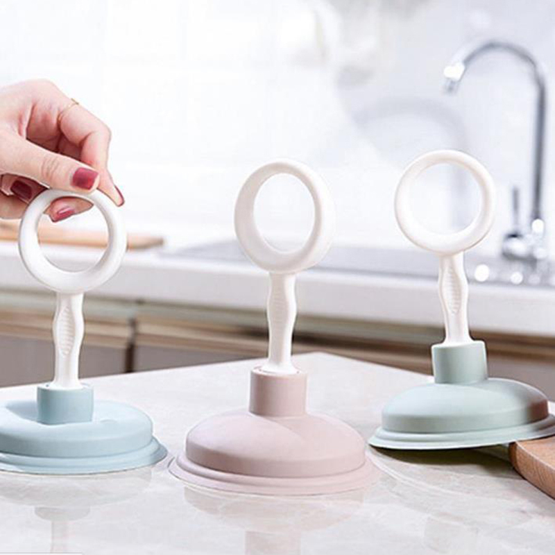 Kitchen Strong Sink Drain Pipe Dredging Suction Cup Toilet Plunger Bathroom Portable Sewer Hair Blockage Cleaning Cleaner