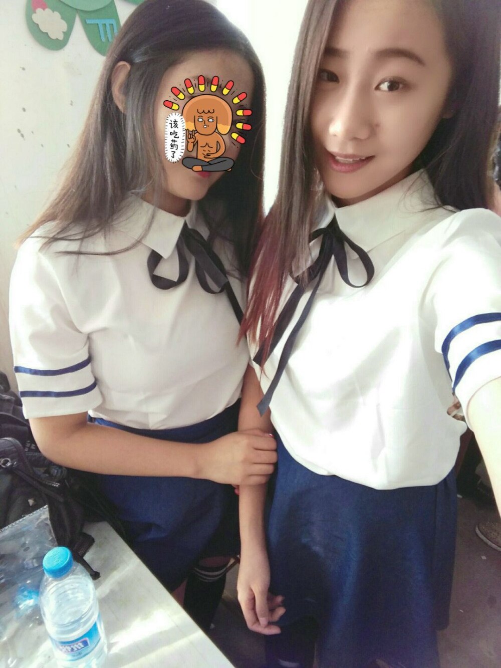 Japan South Korea School Uniform Turn-down Collar Short Sleeve Tops And Skirt British Navy Style Sailor Uniform Student Uniform