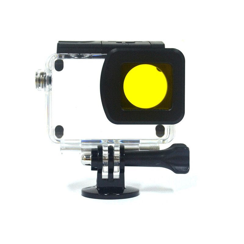 Boîtier étanche avec filtre de plongée, 3 pièces/lot, miroir UV rouge jaune violet pour SJCAM SJ8 AIR PRO PLUS