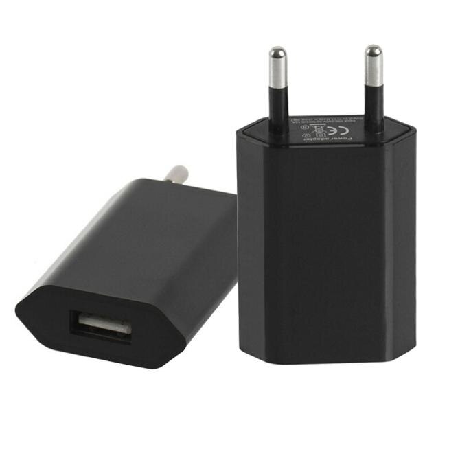 européenne prise ue USB AC voyage mur chargeur chargeur adaptateur secteur pour Apple iPhone 6 6S 5 5S 4 4S 3GS #30: Black