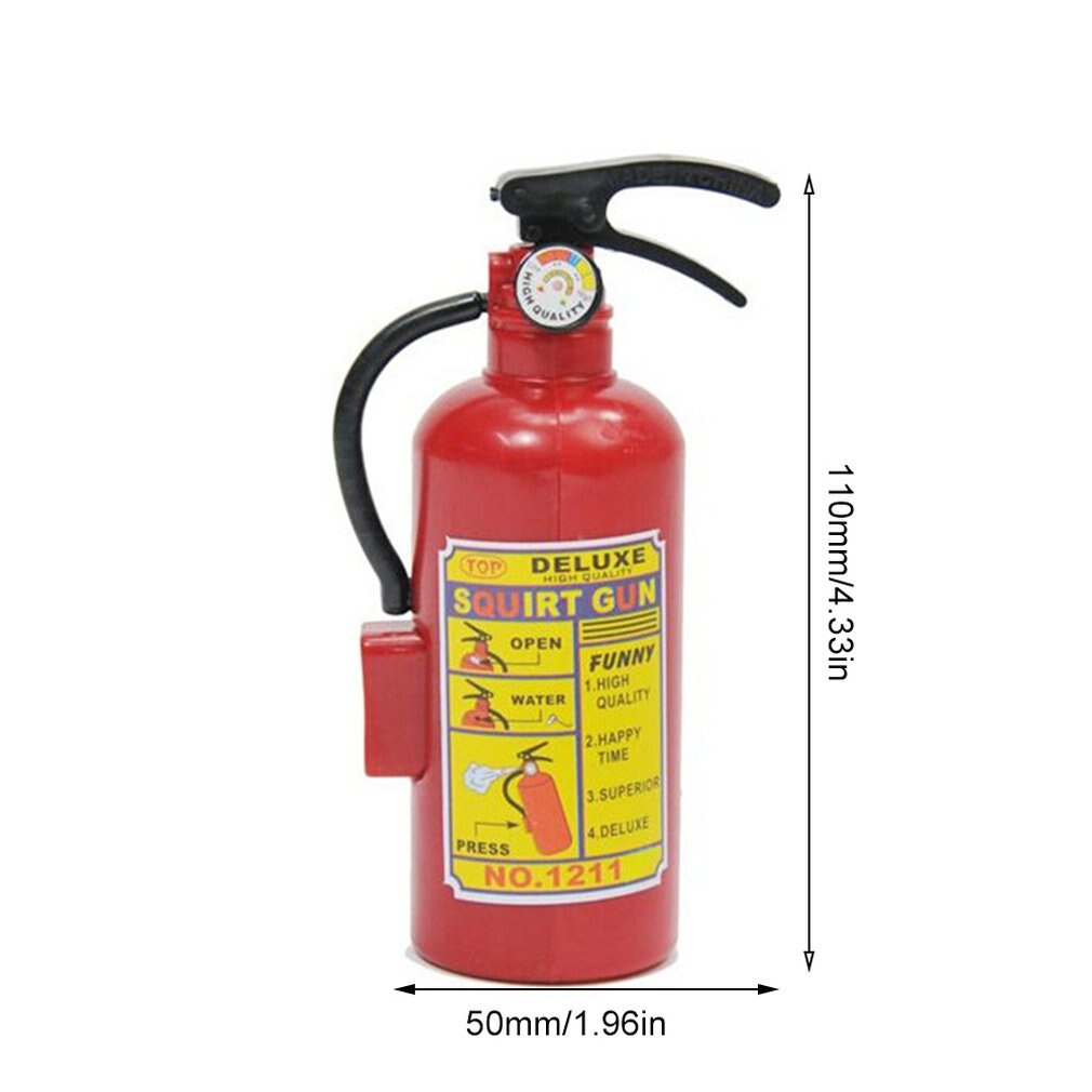 Fire Extinguisher Toy Plastic DIY Water Gun Mini Spray Kids Exercise Toys