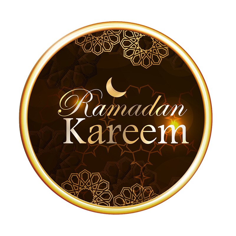 Eid Mubarak Wall Sticker Ramadan Decoration For Home Moon Star Window Sticker Ramadan Kareem Room Wall Decal Eid 30*30cm: Style8