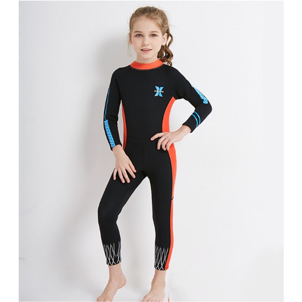 Girls Diving Wetsuit One-piece Child Scuba Dive Surfing Suit Jumpsuit