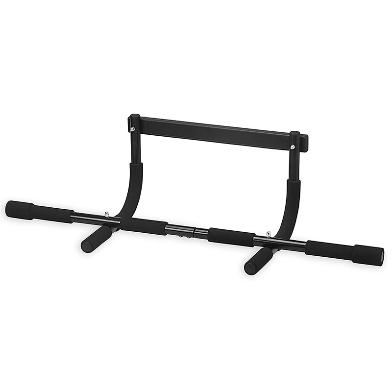 Pull Up Sit Up Door Bar Portable Chin-Up for Upper Body Workout Doorway SEC88: Black