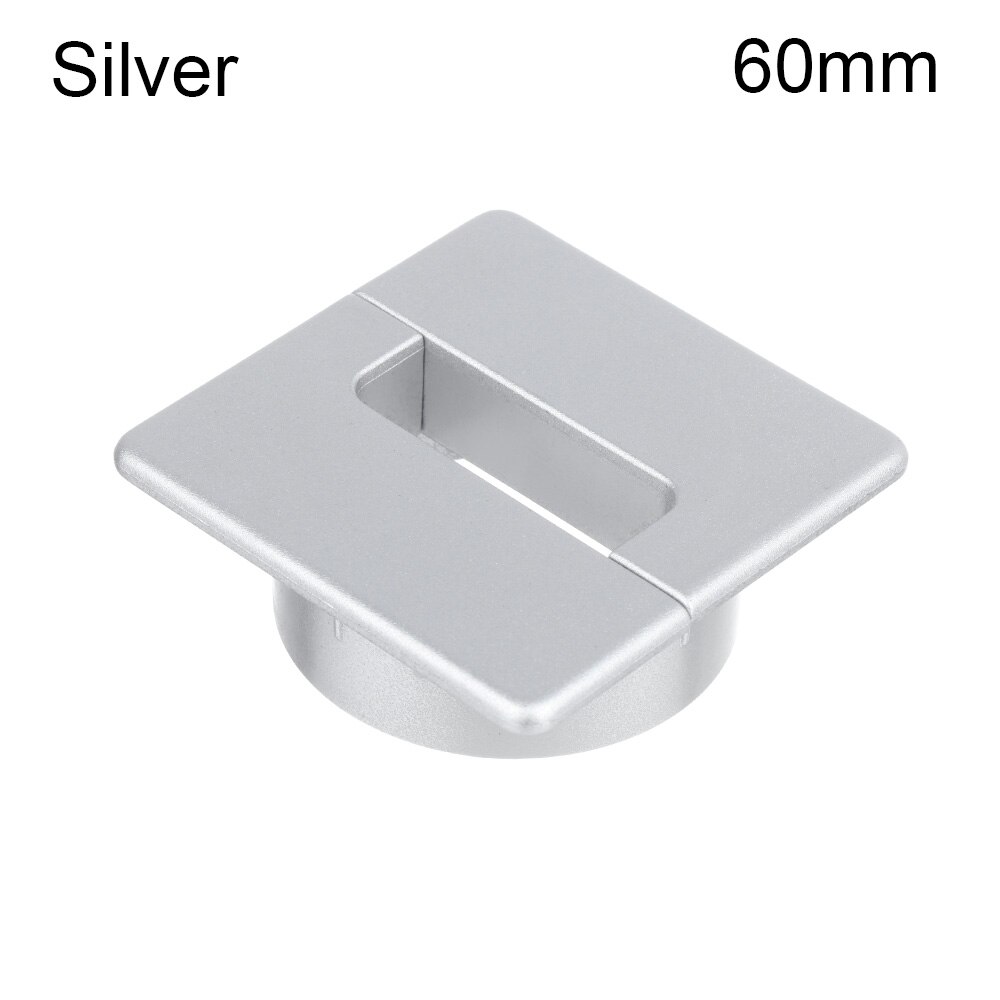 60/65/80mm Wire Hole Cover Computer Grommet Desk Table Cable Fastener Line Box Cable Clamp Buckle Line Tidy Storage Hardware: 80mm	silver
