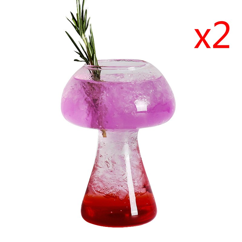 3D champignon nuage spécial verre à Cocktail pour Bar fête Swamm forme pas cher drôle secousse aigre mélangé TIKI vin Smoothies coupe: 2 Pieces