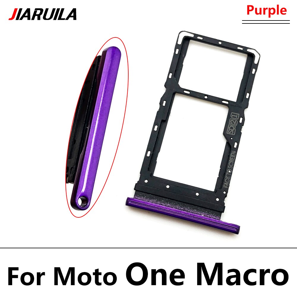 Sd Sim-kaart Lade Voor Motorola Moto Een Macro Action Zoom Fusion G100 G60S Sim-kaart Houder Lade Slot Houder adapter Socket