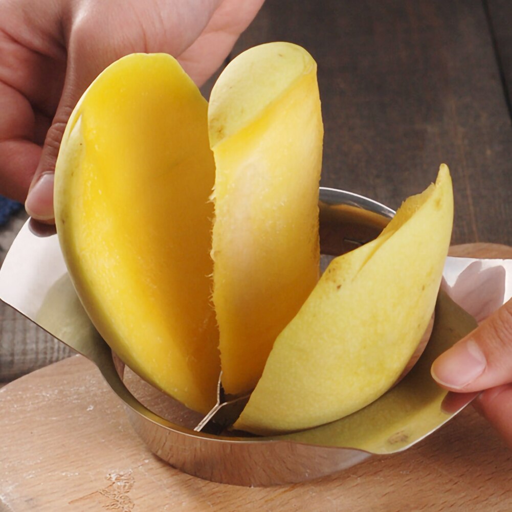 Mango Cutter Kitchen Gadgets Stainless Fruit Core Seed Remover Chopper Mango Cutter Pitter Kitchen Tool Kitchen Accessories