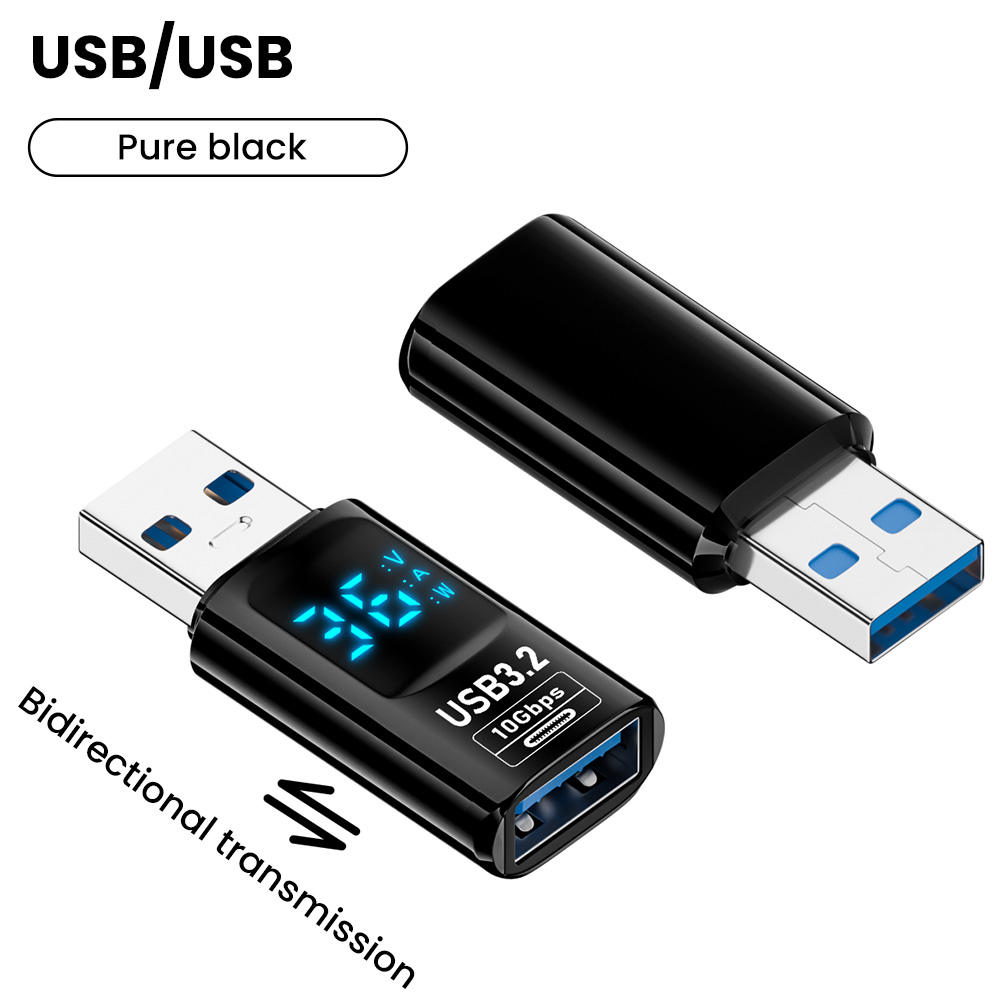 60W Adapter żeński typu C na USB A męski Szybkie ładowanie 36W USB A na USB Adapter USB A żeński na USB C męski Konwerter: YELLOW