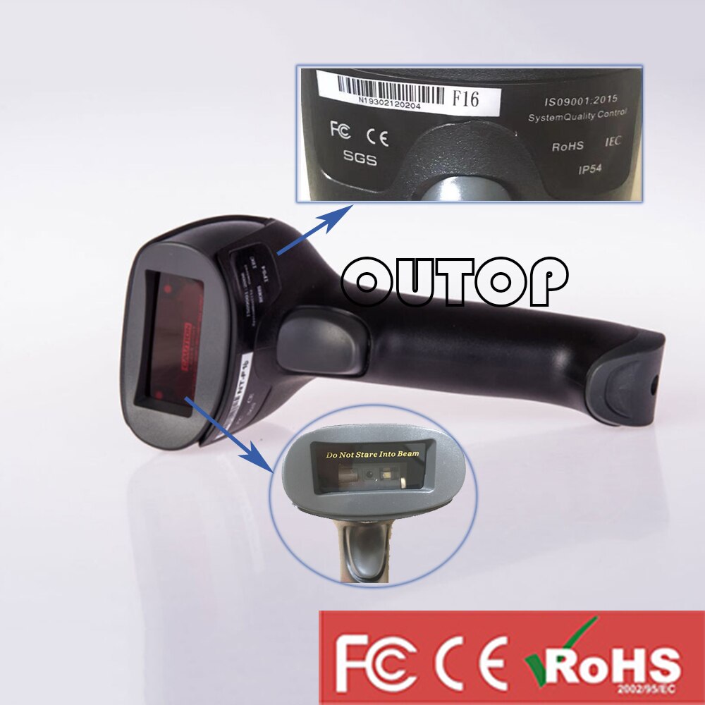 desktop handheld 1D 2D Stand barcode scanner