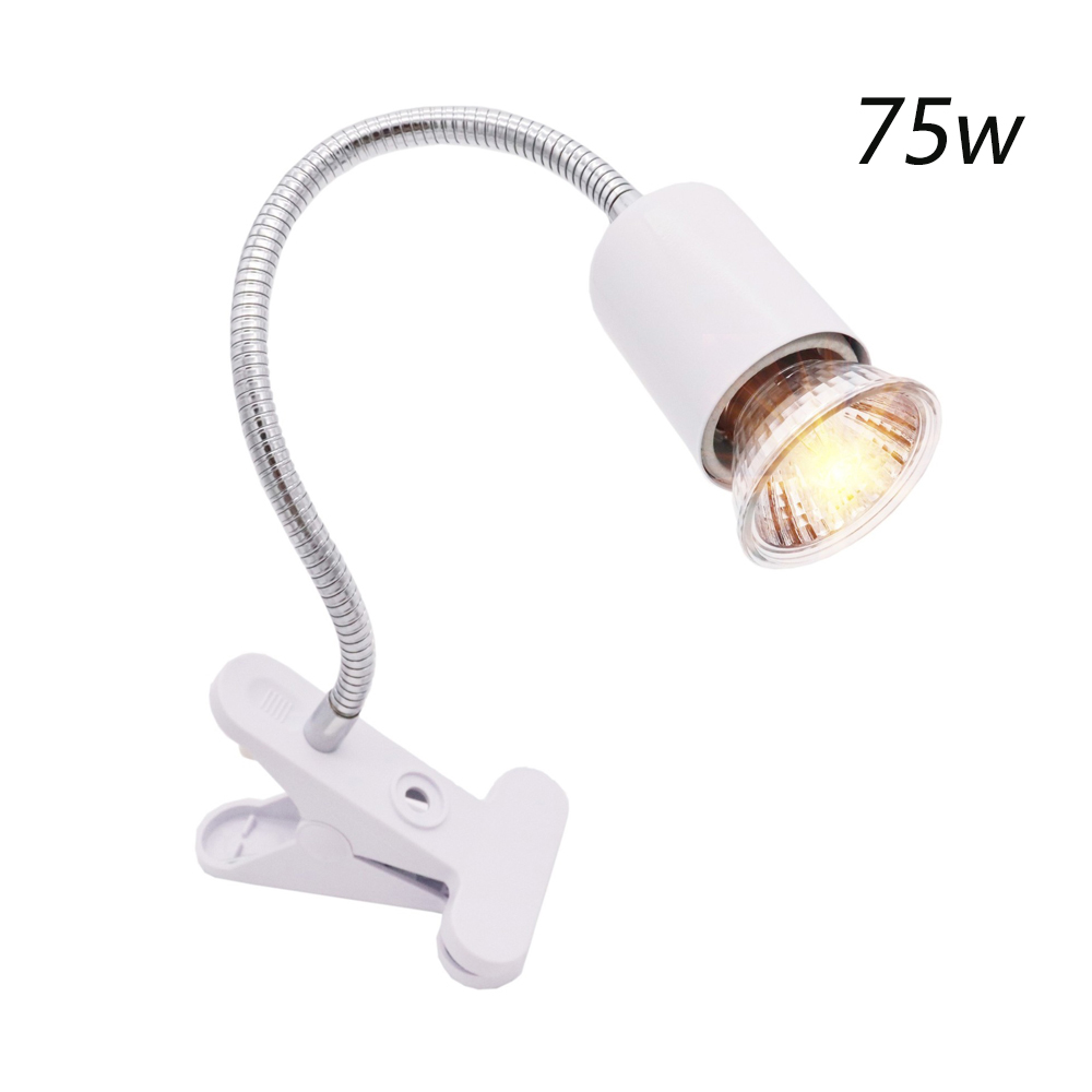Uva/Uvb E27 Reptiel Aquarium Warmte Lamp Clip-On Lamp Verstel Houder Schildpadden Koesteren Uv Verwarming Lamp kit Voor Hagedis Schildpad: Army Green