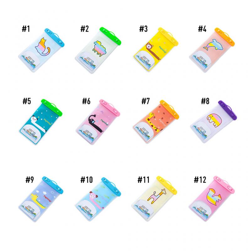 Cartoon Animal Phone Waterpoof Bag For Swimming Beach Diving Surfing Swimming Bag Phone Waterpoof case TXTB1