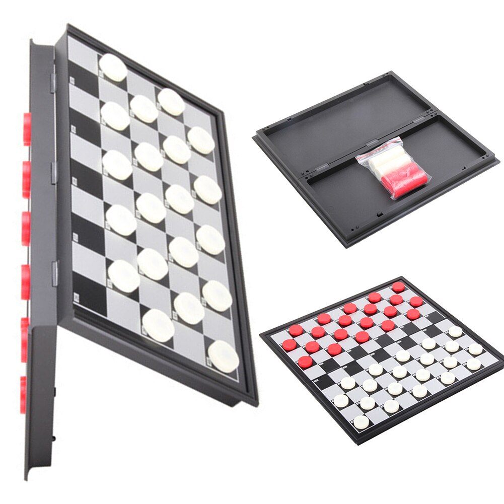 Opvouwbare Magnetische Checkers Game Board Kids Volwassenen Amusement Intelligentie Speelgoed