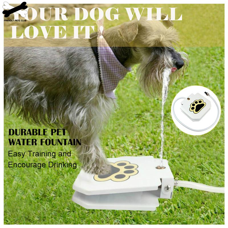 Automatische Hond Water Fontein Stap Op Speelgoed Outdoor Vreugde Met Huisdieren Veiligheid Zonder Elektriciteit Voor Grote Medium Kleine Honden Drinken
