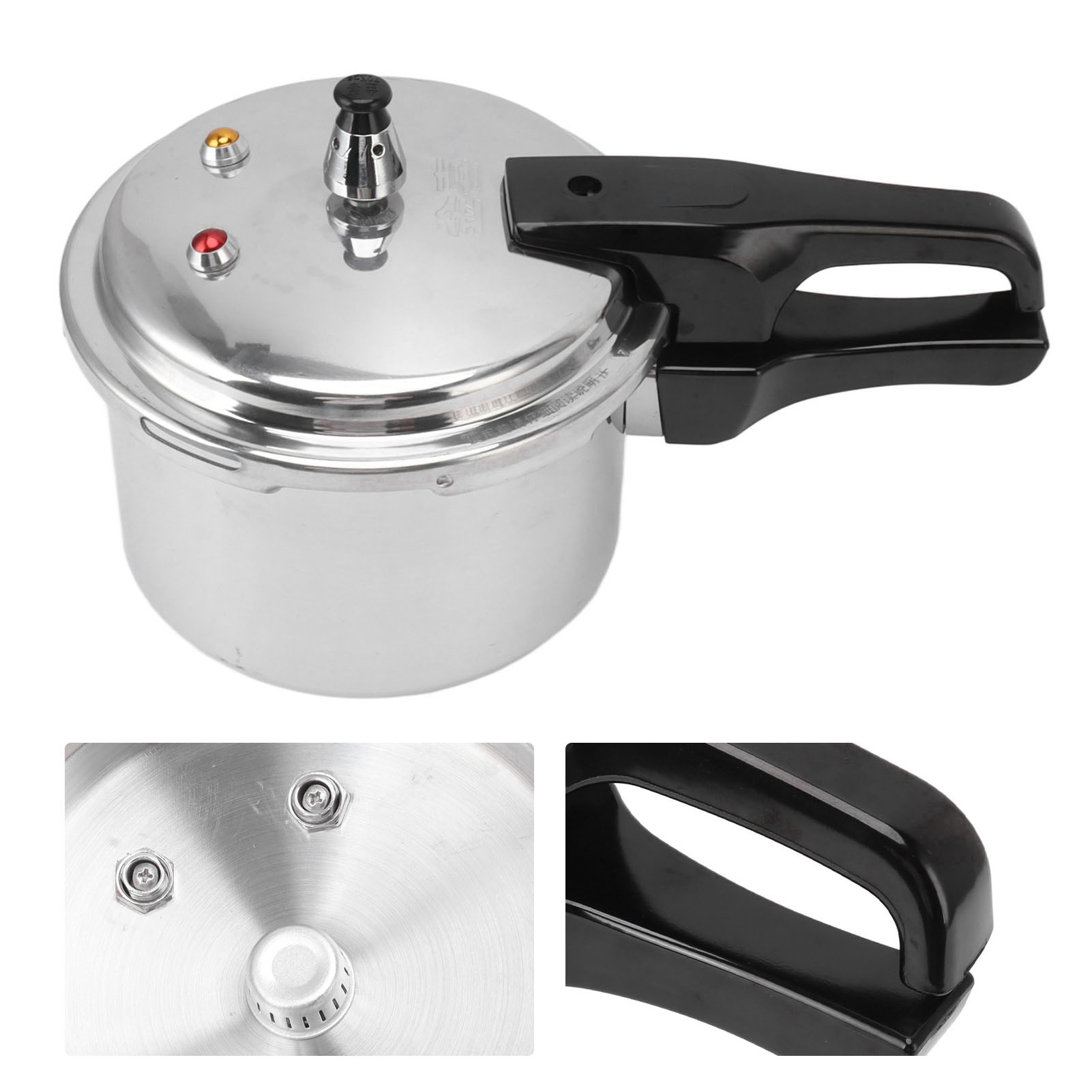 3 Liter Aluminium Alloy Pressure Cooker Suitable Gas Stove is Suitable for Cooking Beans, Meats, Vegetables, Soups and More