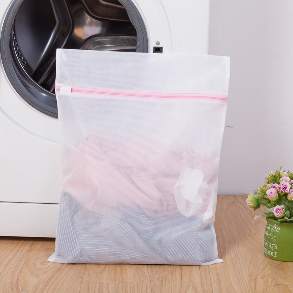 5pcs Thickened Laundry Bag Set Fine Mesh Washing Bags Garment Delicates Protection Bags with Zipper Closure: Default Title