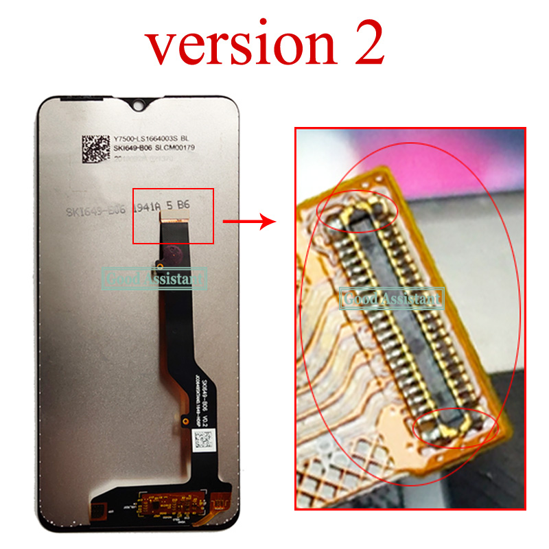 Originele Lcd Voor Zte Blade V Smart V2050 2050RU Lcd Touch Screen Digitizer Vergadering Voor Zte Blade V Smart telefoon Onderdelen: version 2