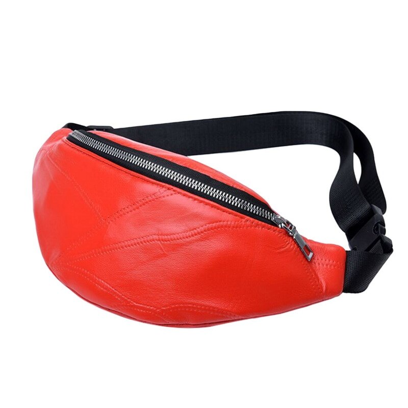 Populær dametaske fanny pack pu taske bæltepung lille pung telefonnøgletaske hvid sort taljepakker