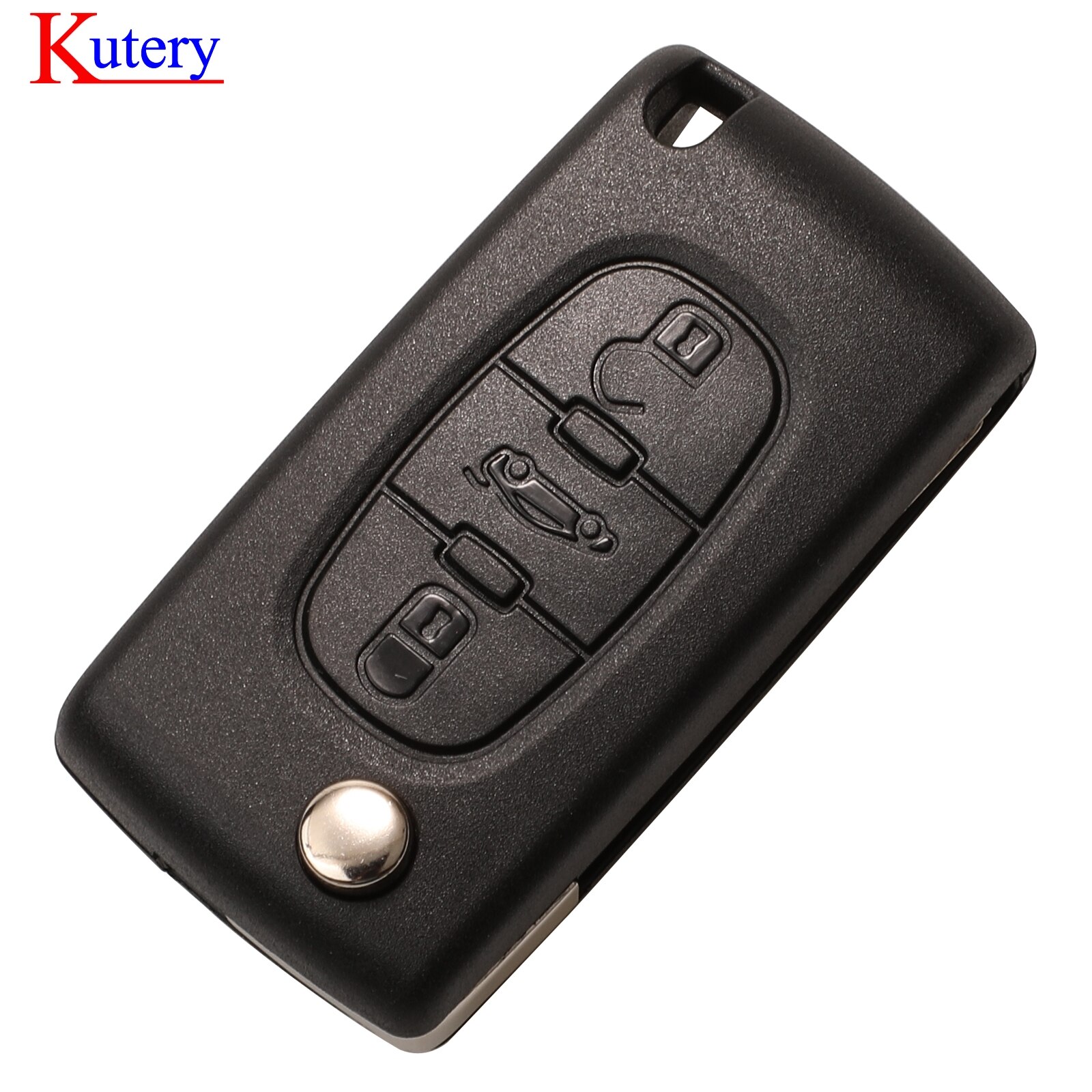 kutery 2/3 Button Flip Fob Car key Case Shell for Peugeot 207 307 308 407 607 807 Partner