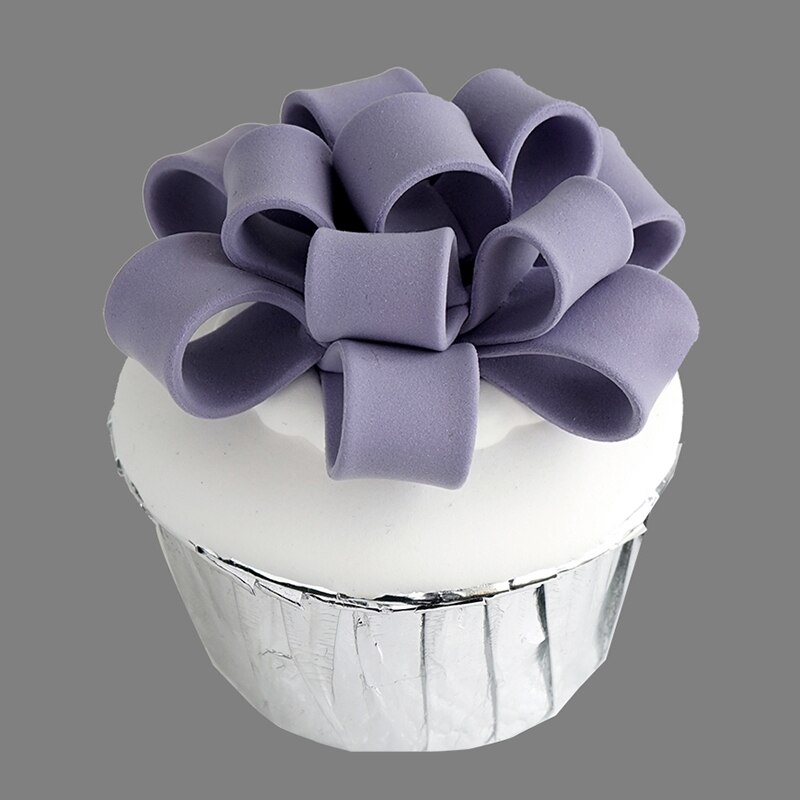 Paars simulatie fondant cake Cupcake model: Licht Geel