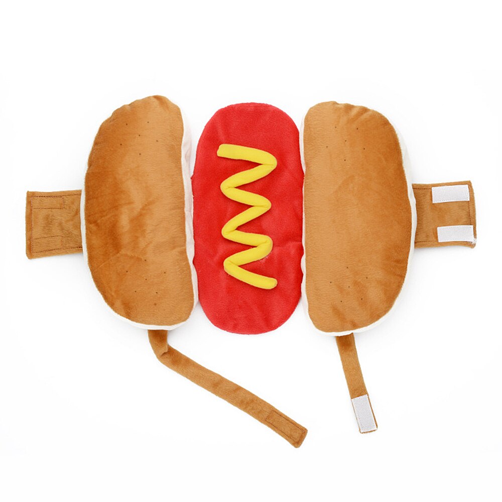 Pet dress up costume dog shaped dachshund pølse sml justerbare klær morsomt varmere for valp hund cat dress up supplies: M