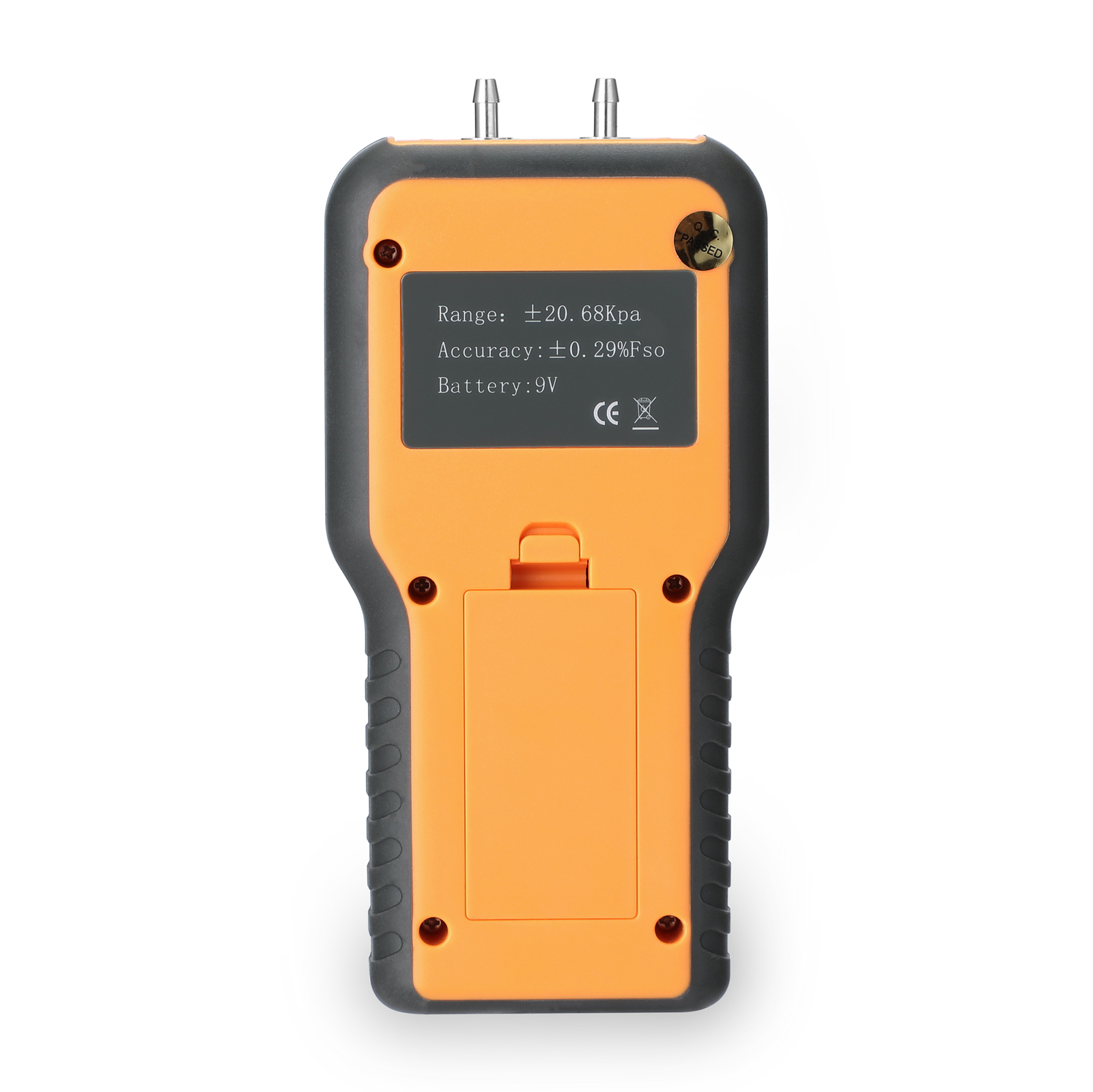 Digital Manometer LCD Display ℃ ℉ Switchable 12 Pressure Units Adjustable Indoor Temperature Measurement Tool Pipes Pressure