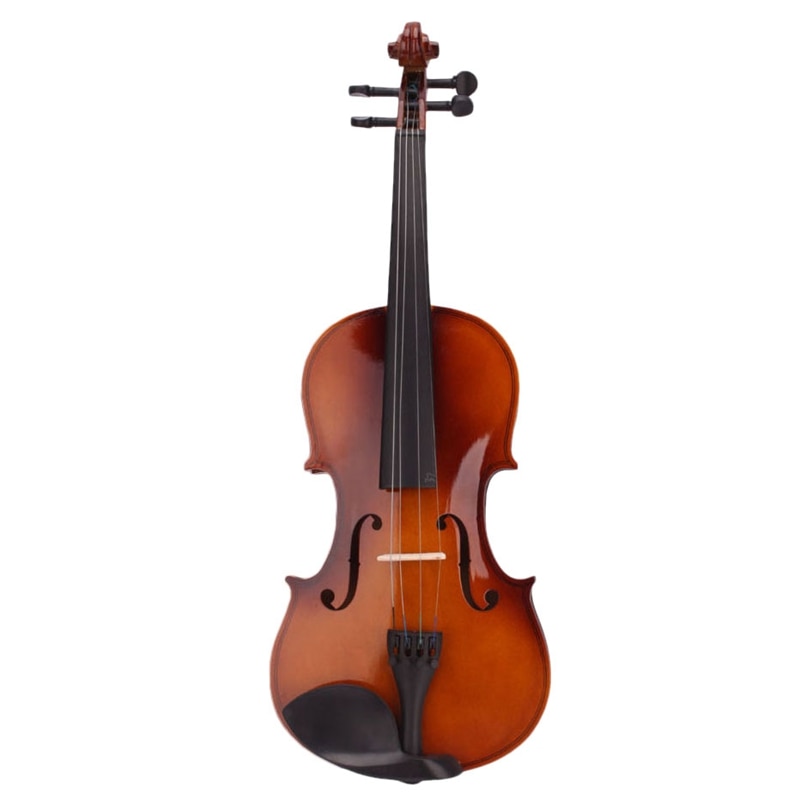 4/4 Full Size Natuurlijke Akoestische Viool Fiddle Met Case Boog Hars Mute Stickers Massief Houten Viool Voor Muziek Liefhebbers