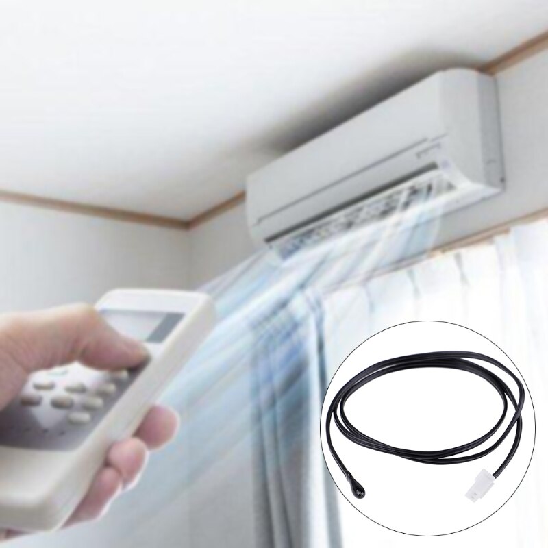 NTC 10K Thermistor Temperature Sensor Air Conditioning Temperature Sensor Water Head Temperature Control Probe 10K