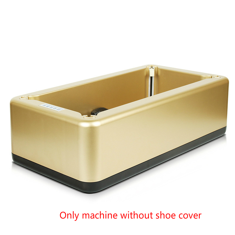 Schoenovertrek dispenser automatische schoenovertrek machine huishoudelijke stapschoenen wegwerp overschoenen maker schoenfolie machine slimme handsfree: Gouden