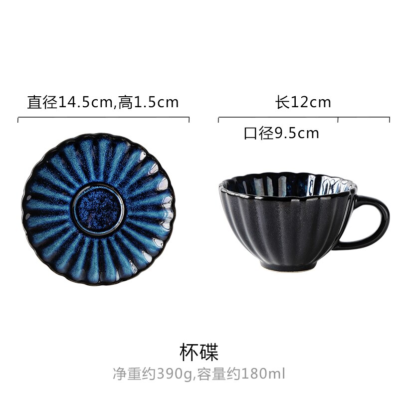 European Ceramic Teapot Set Drinking Coffee Cup Tazas De Ceramica Creativas Luxury Drinking Set 6CTH001: One Set