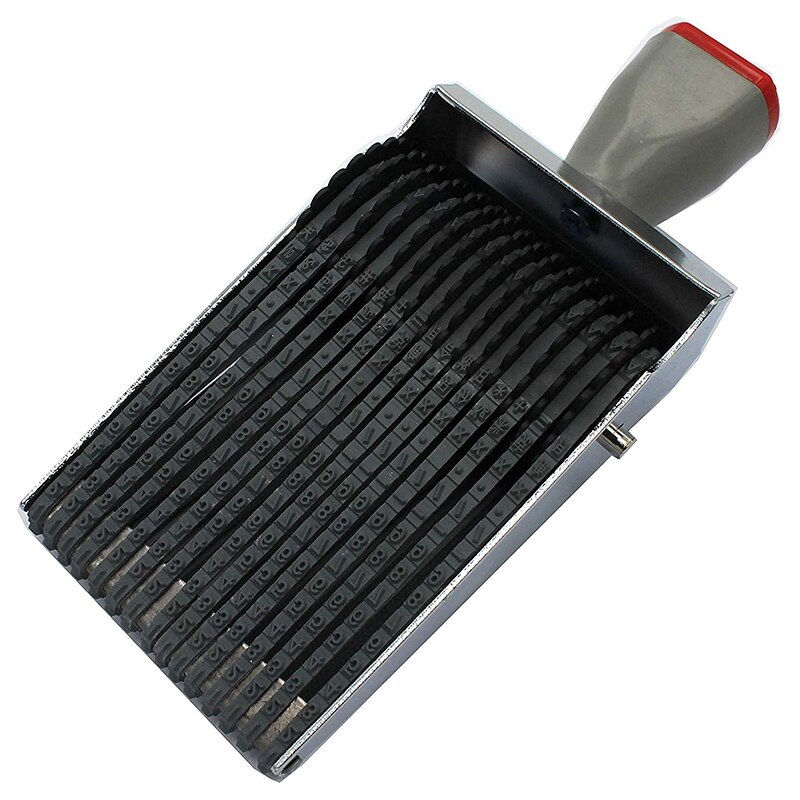 Multipurpose 15 Digit Alphabet Rolling Rubber Stamp English Letter Number Emboss DIY Scrapbooking Roller Stationery