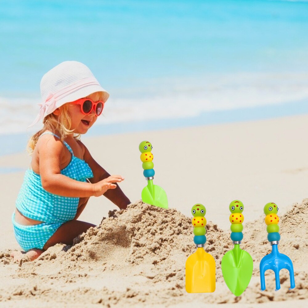 5 Stck in 1 einstellen freundlicher Garten Werkzeuge Bausatz draussen Gartenarbeit Spielzeug mit Tragetasche Bewässerung Wasserkocher Rechen Schaufel Kleine pflanzen Werkzeug