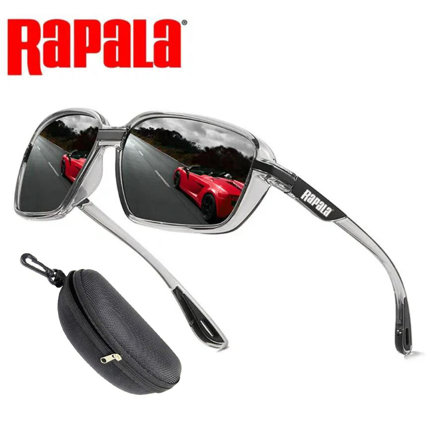 Original Rapala Fishing Glasses Outdoor Mountaineering Anti-ultraviolet Classic Polarized Sunglasses Riding Driving Sunglasses: black