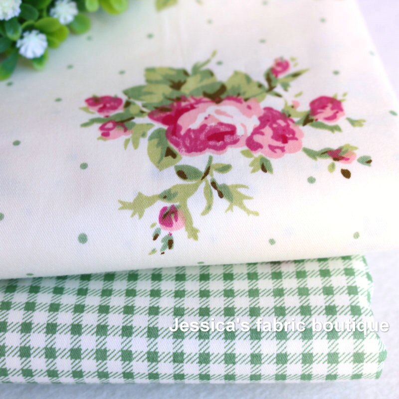 Tecido de algodão de malha de flor para colchas de retalhos almofadas almofadas toalha de mesa telas retalhos tilda tessuto