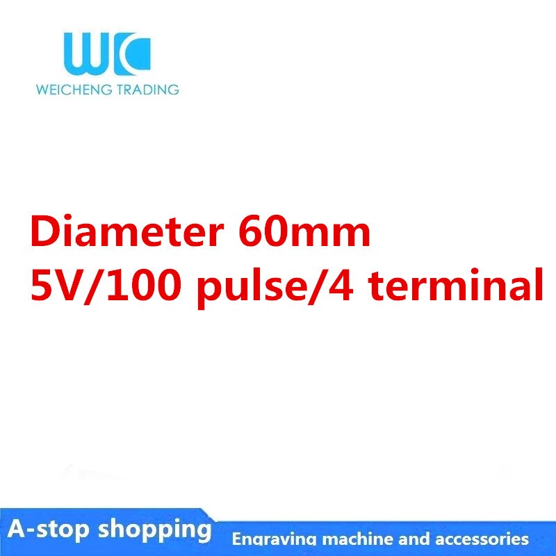 Manivela eletrônica para sistema cnc guangshu, kanedi, plc, gerador de pulso, manivela manual: 60mm 5V 4 terminal