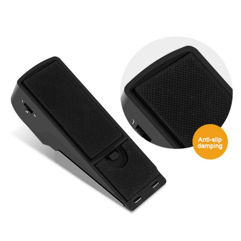 Mini Wireless Vibration Triggers Wedge-shaped Door Stop Alarm Home Security System Door Stop Alarm Blocking System