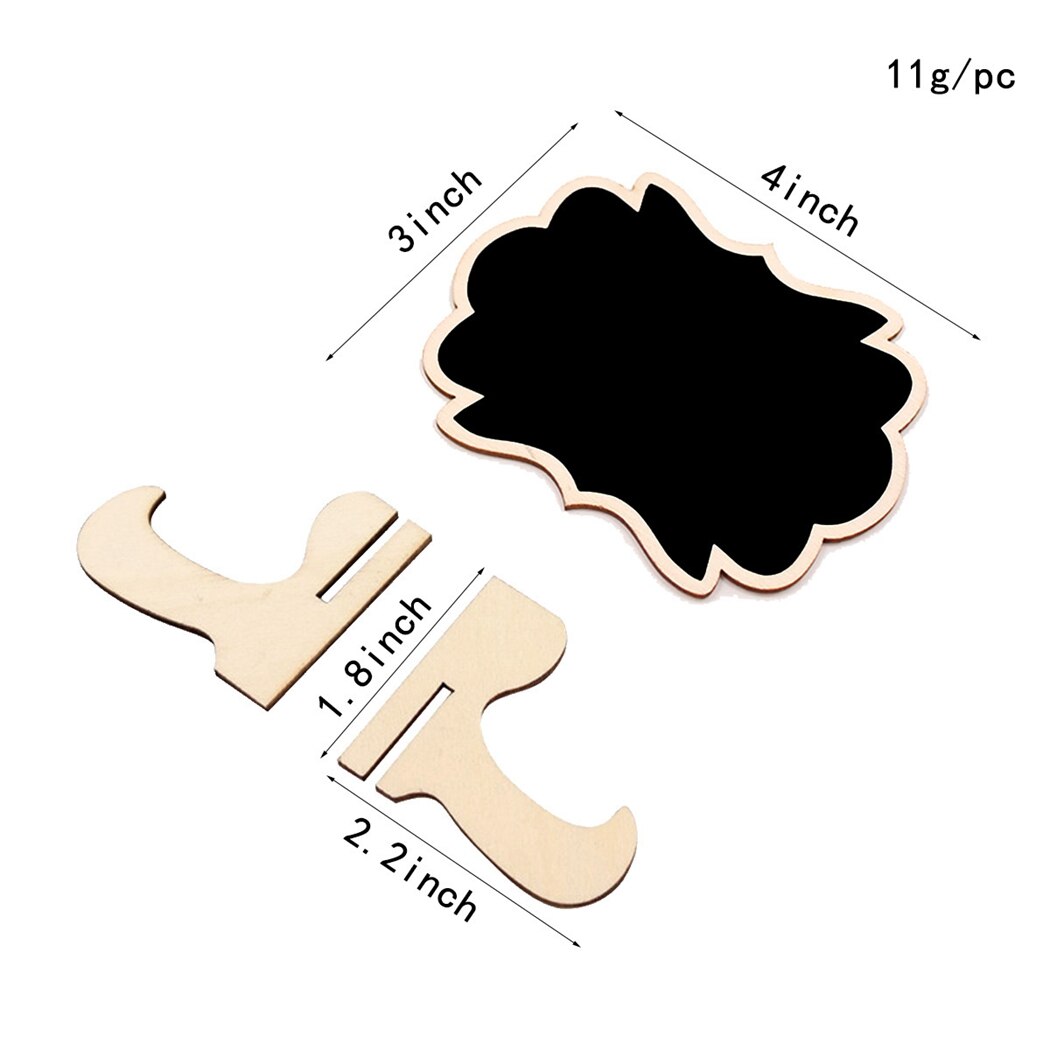 Mini pizarra de 16 piezas, pizarra de madera con mensaje , para boda